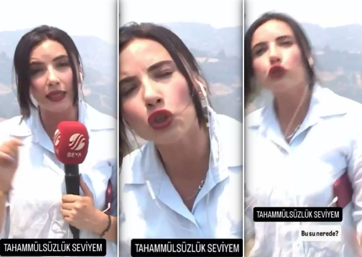 Yangın bölgesinde ego savaşı! Beyaz TV muhabiri, canla başla çalışan kameramanı azarladı...  “Tahammülsüzlük seviyem!” notuyla paylaştı