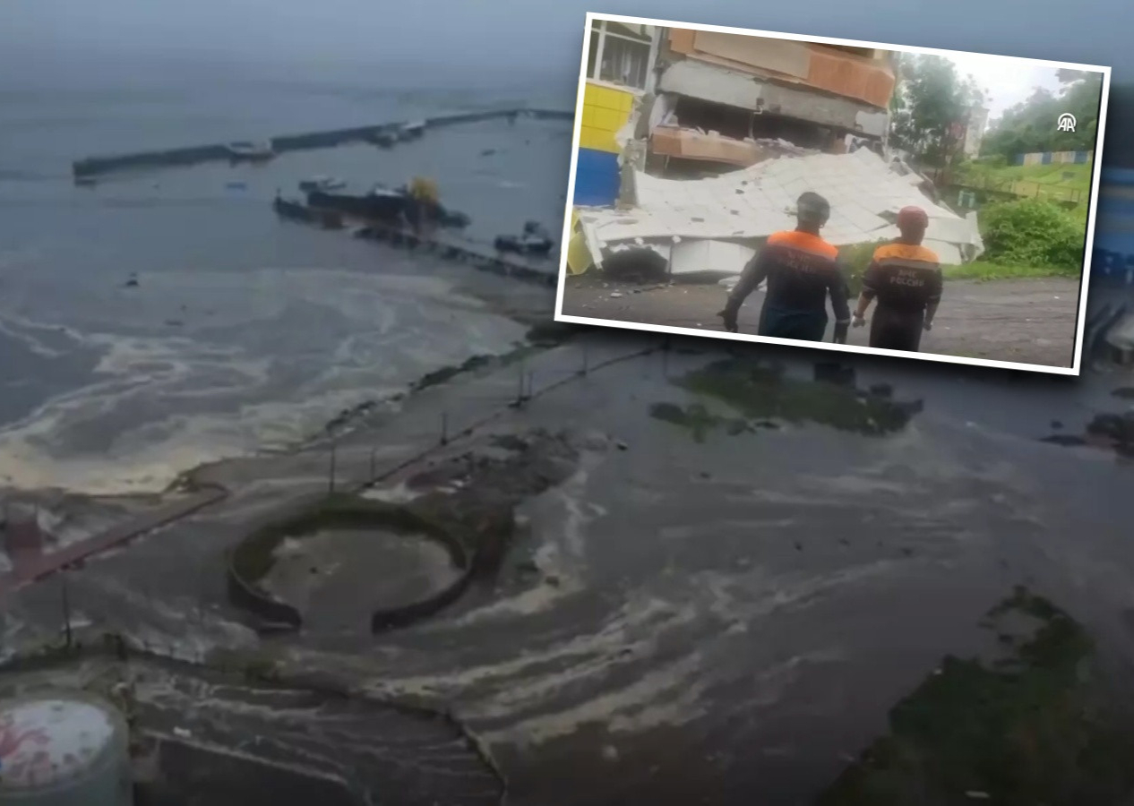 Tsunami Japonya’ya ulaştı: Rusya'daki 8,8’lik deprem kıyı şeridini yuttu, ABD ve Hawaii alarma geçti!