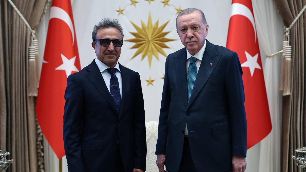 Cumhurbaşkanı Erdoğan Chobani'nin patronu Hamdi Ulukaya'yı kabul etti