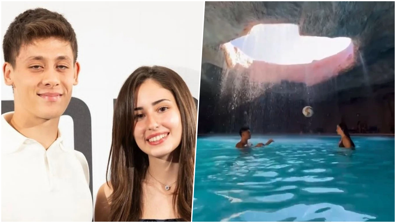 Arda Güler ve sevgilisi aşk tatilinde! Havuzda kafa topu oynadılar