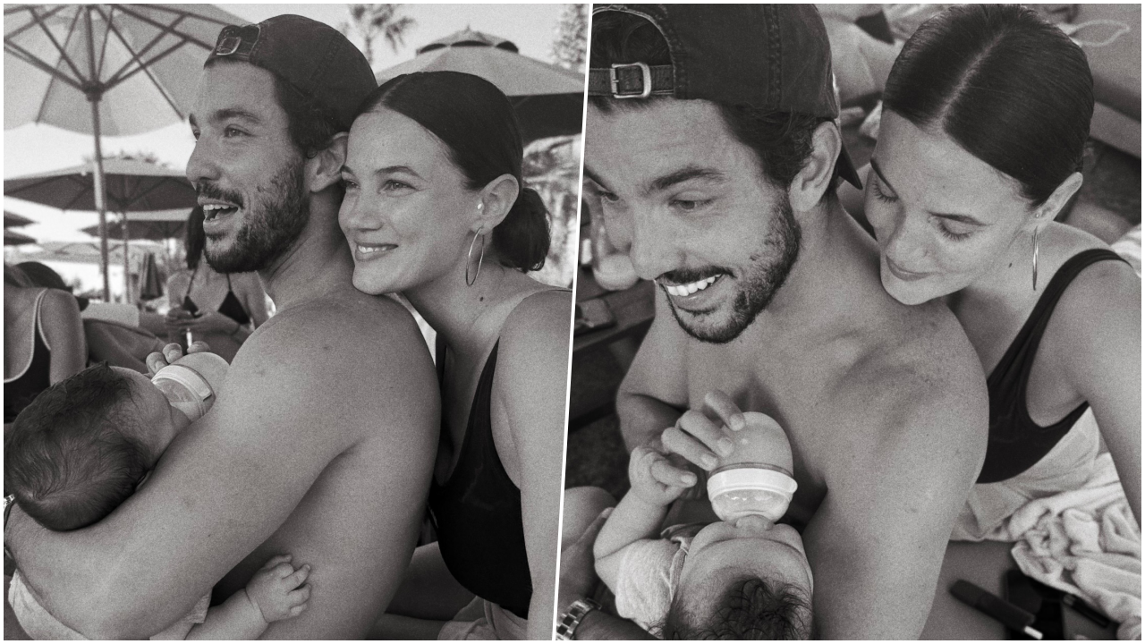 Tatile çıkan Pınar Deniz'den mutlu aile pozu