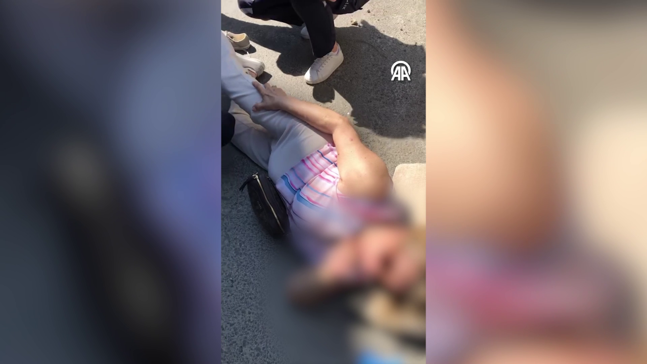 Kadıköy’de dehşet anları! Savrulan demir pano yolda yürüyen kadını yaraladı