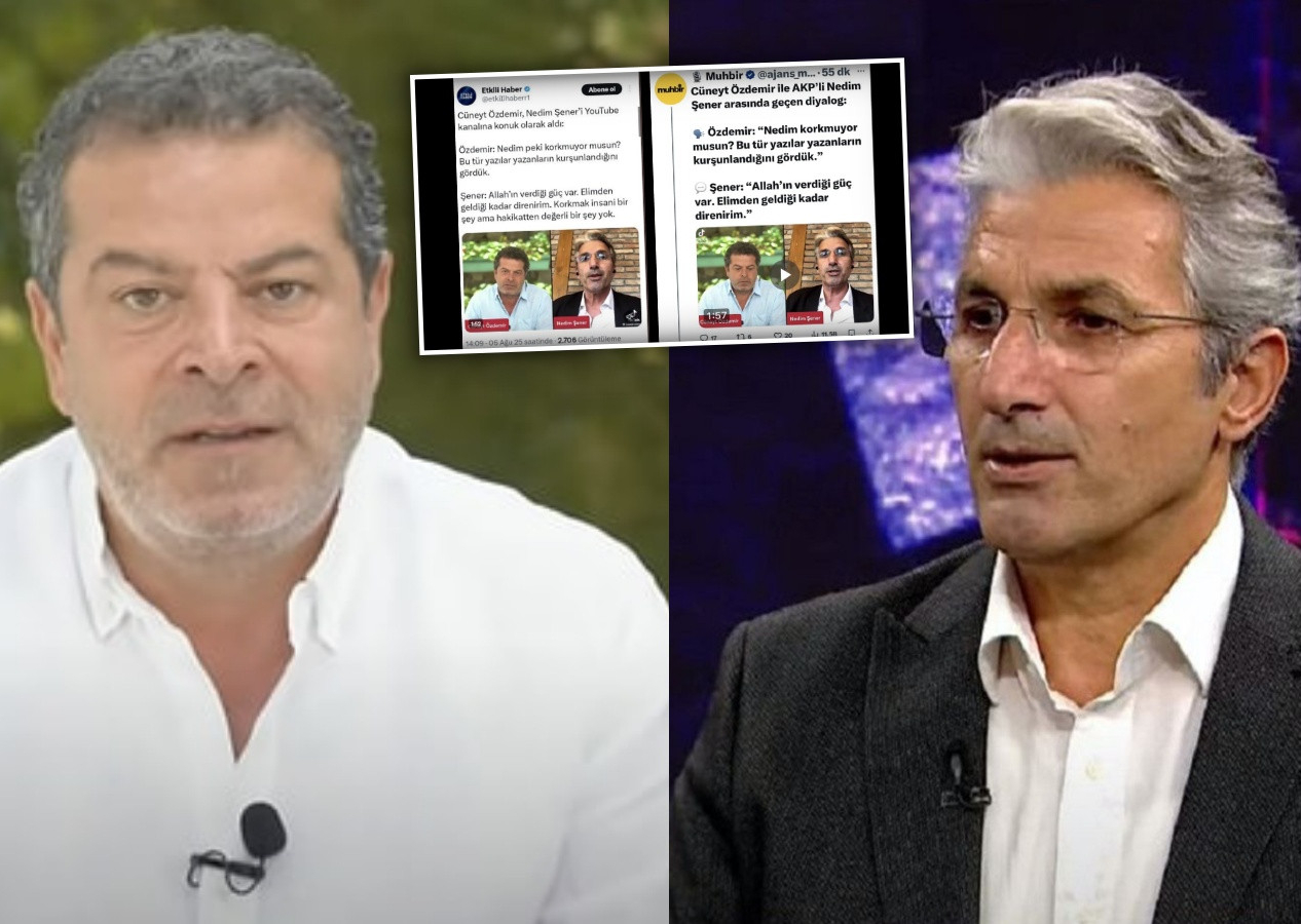 Bir tuhaf komplo girişimi...  3 yıl önceki röportajı bugün yayımladılar! Nedim Şener ve Cüneyt Özdemir'den sert tepki: Mossad mı, CIA mi bilinmiyor!