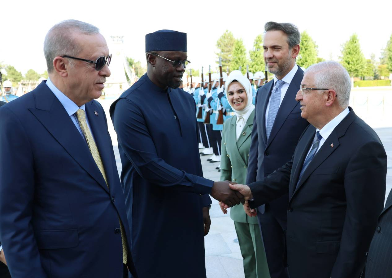 Cumhurbaşkanı Erdoğan, Senegal Başbakanı Ousmane Sonko ile ikili görüştü