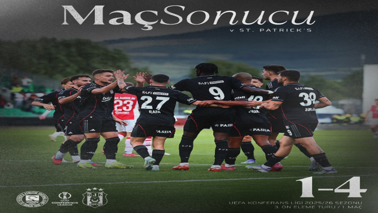 St Patrick's 1-4 Beşiktaş maçının geniş özeti ve golleri