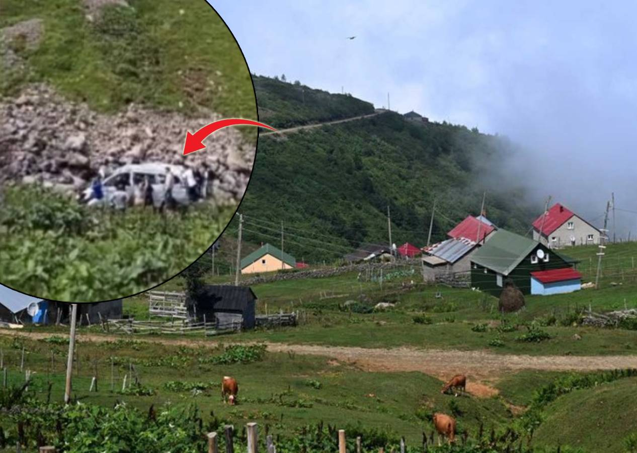 Trabzon Çaykara'da Arap turistleri taşıyan tur minibüsü dereye uçtu: 2 ölü, 4 yaralı