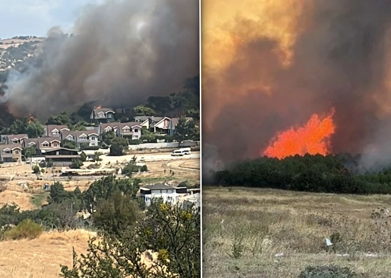 Yangın sabotaj mı? Çanakkale'de kundaklama şüphesi! Siyah Tempra her yerde aranıyor...