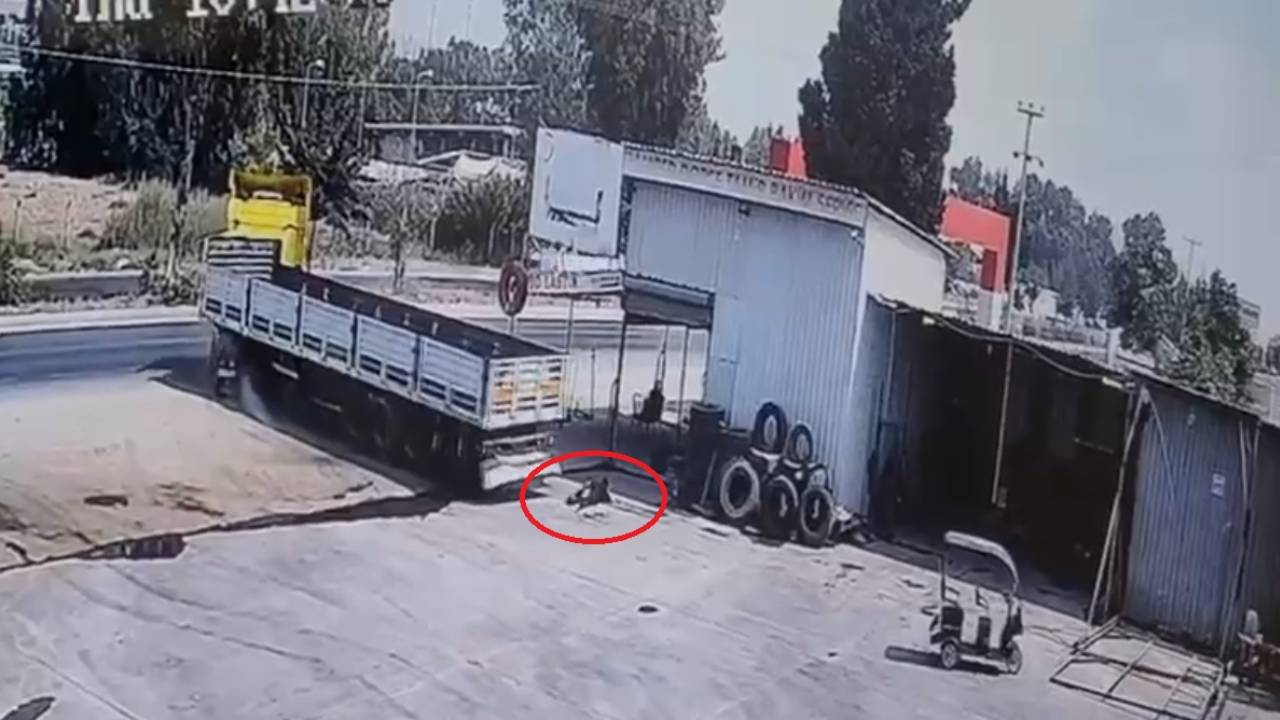 Tamirci çırağı TIR'ın altında ezilerek can verdi! Mersin'deki korkunç olay kamerada...