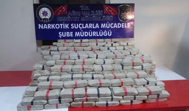 Ağrı’da 241 kilo eroin ele geçirildi...