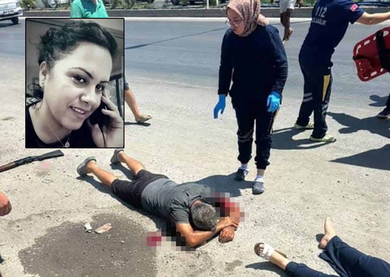 Tartıştığı Songül Perçem isimli kadını yol ortasında öldürüp, intihara kalkıştı! O anlar kamerada
