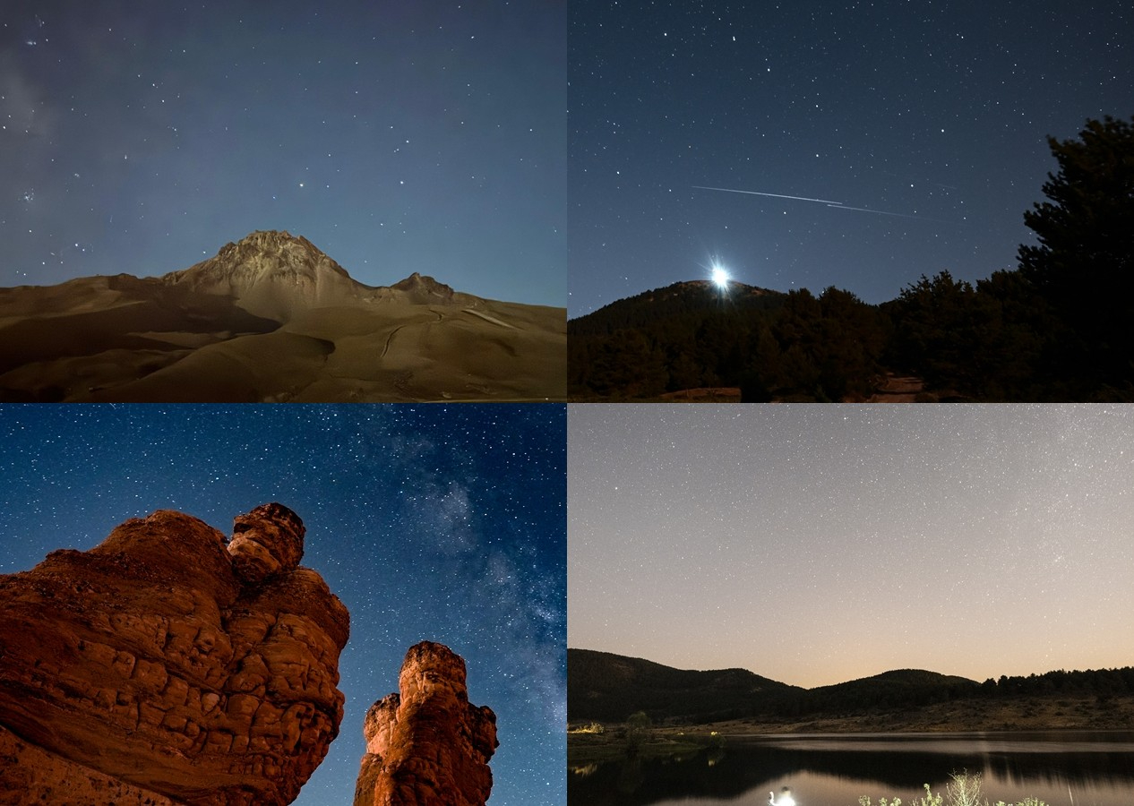 Türkiye'nin dört bir köşesinden meteor yağmurunun büyüleyici kareleri
