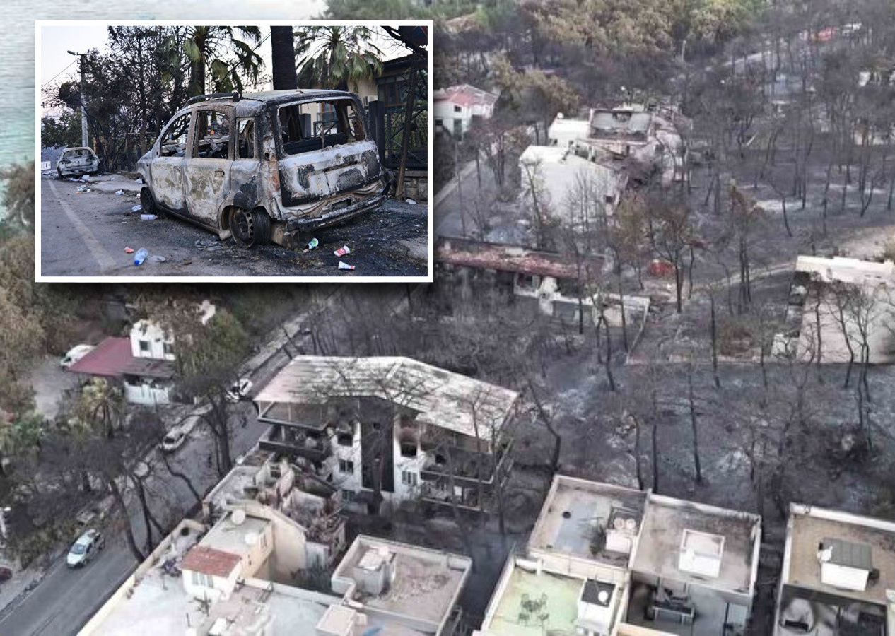 Çanakkale’de alevlerin izleri gün ağarınca ortaya çıktı: Güzelyalı’daki villalar küle döndü! Dron görüntüleri yürek yaktı
