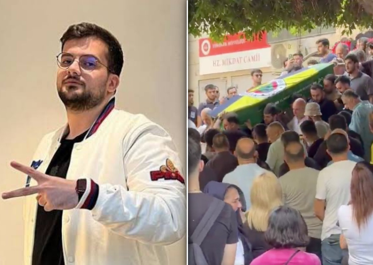 Jrokez lakaplı Oğuzhan Dalgakıran son yolculuğuna uğurlandı! Tabutunda Fenerbahçe bayrağı detayı...