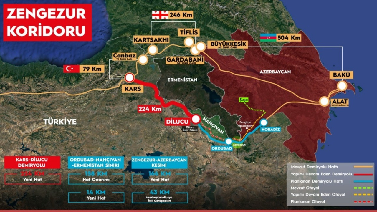 110 milyar liralık dev proje! Kars-Iğdır-Aralık-Dilucu Demir Yolu’nun temeli yarın atılıyor