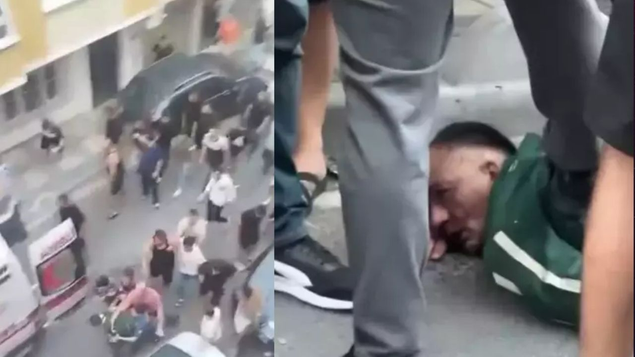 Sokak ortasında dehşet! Kız arkadaşını bıçaklayan zanlıyı mahalleli linç etti