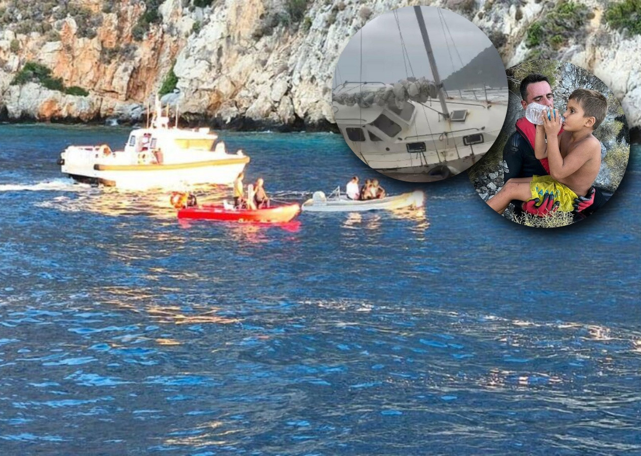 Muğla Milas'ta tekne faciası!  6 kişi yüzerek kurtuldu… Kayıp çocuklardan haber var!