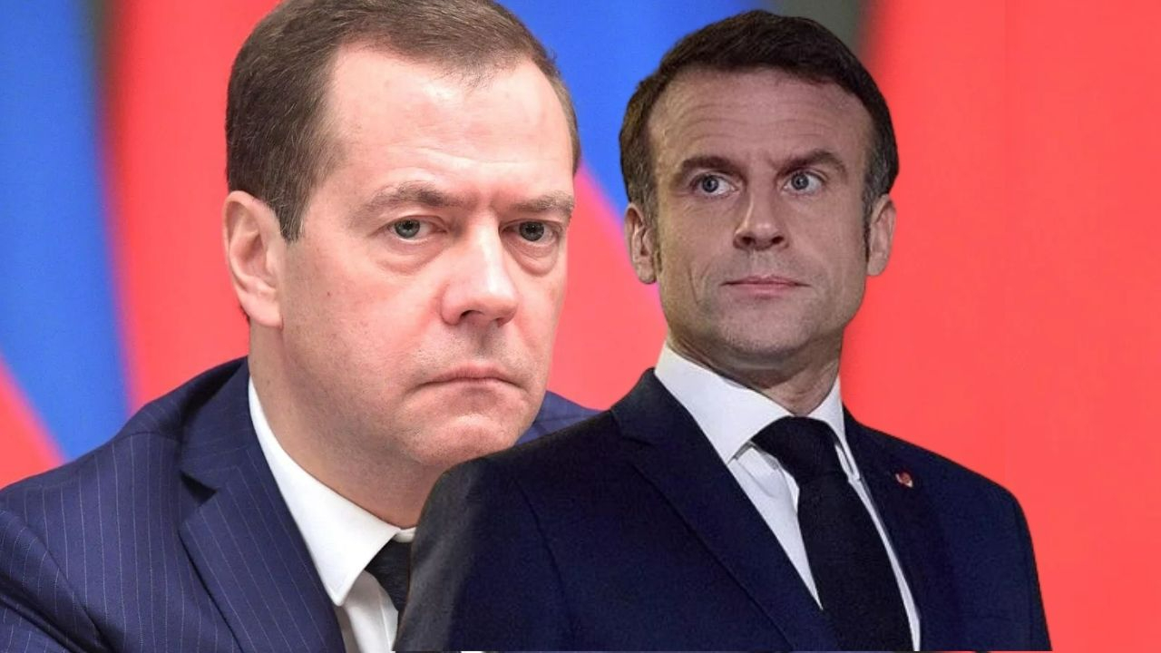 Alaycı gönderme! Medvedev’den Macron’a: “Galya horozu ötmeye devam ediyor”