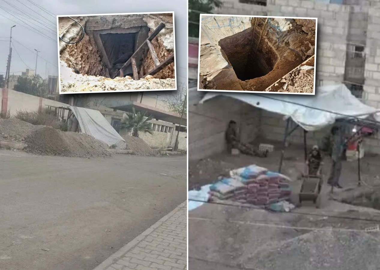 İsrail'in kuklası YPG'yi operasyon korkusu sardı! Parklardan hastanelere… Fırat’ın doğusunu tünellerle doldurdular
