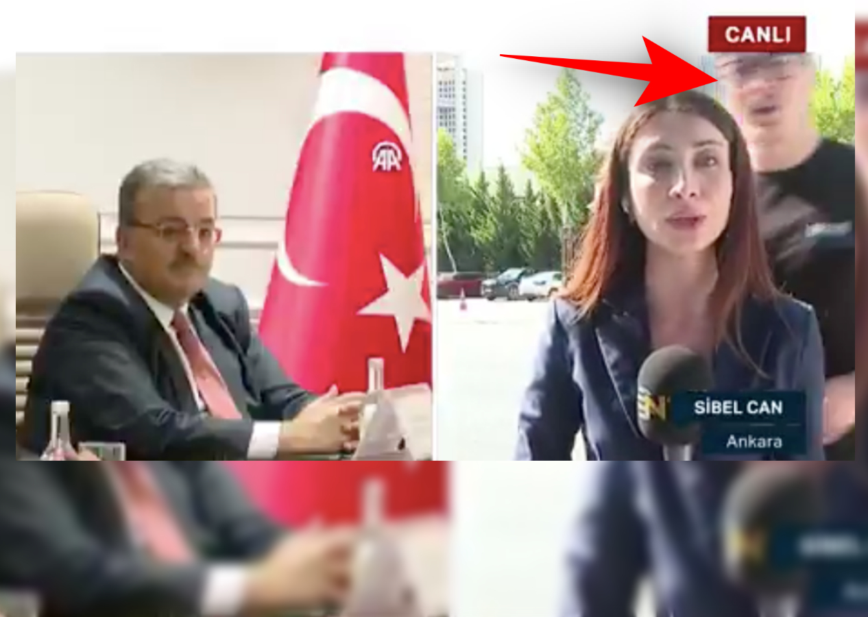 Canlı yayında ilginç an: Muhabir memur zammını anlatırken arkadan gelen ses damga vurdu!