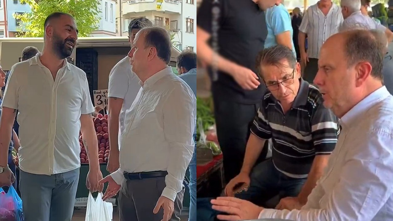 AK Parti Konya Milletvekili Mehmet Baykan, bu kez pazarcı oldu! Vatandaş fiyatlardan dert yandı!