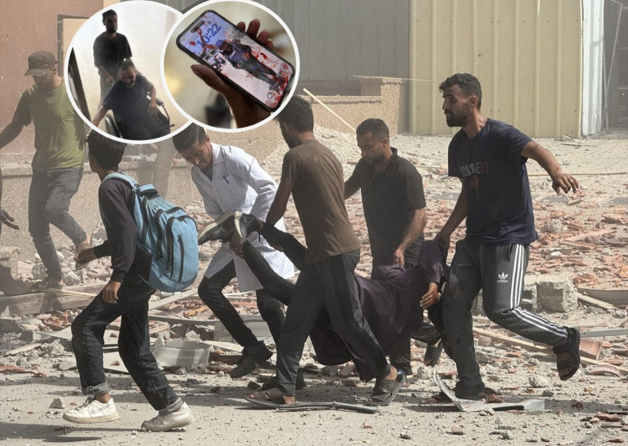 Kare kare İsrail vahşeti... Peş peşe bombalanan Nasır Hastanesi'nden kahreden görüntüler!