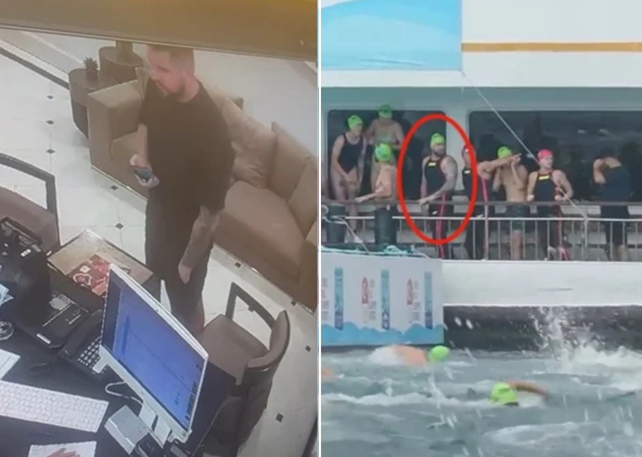 İstanbul Boğazı’nda kaybolan Rus yüzücü Nikolai Svechnikov’un son görüntüleri ortaya çıktı! Otel lobisinden vapura...