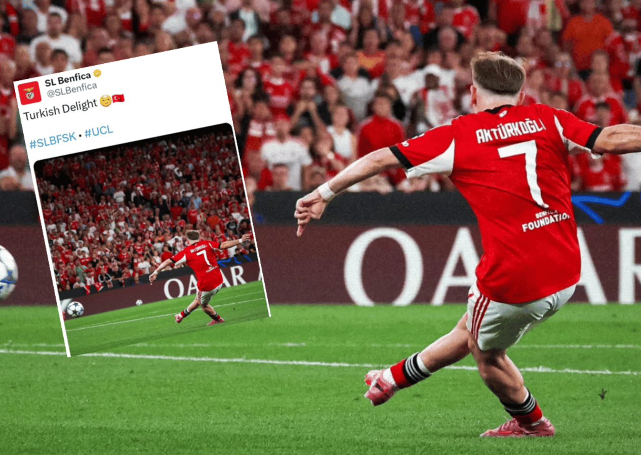 Benfica'dan Kerem Aktürkoğlu paylaşımı: "Turkish Delight"