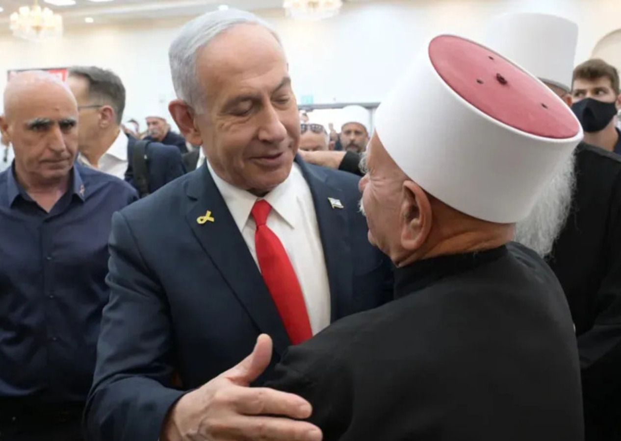 Binyamin Netanyahu, Dürzi cemaatinin ruhani lideri Şeyh Muvaffak Tarif ile görüştü