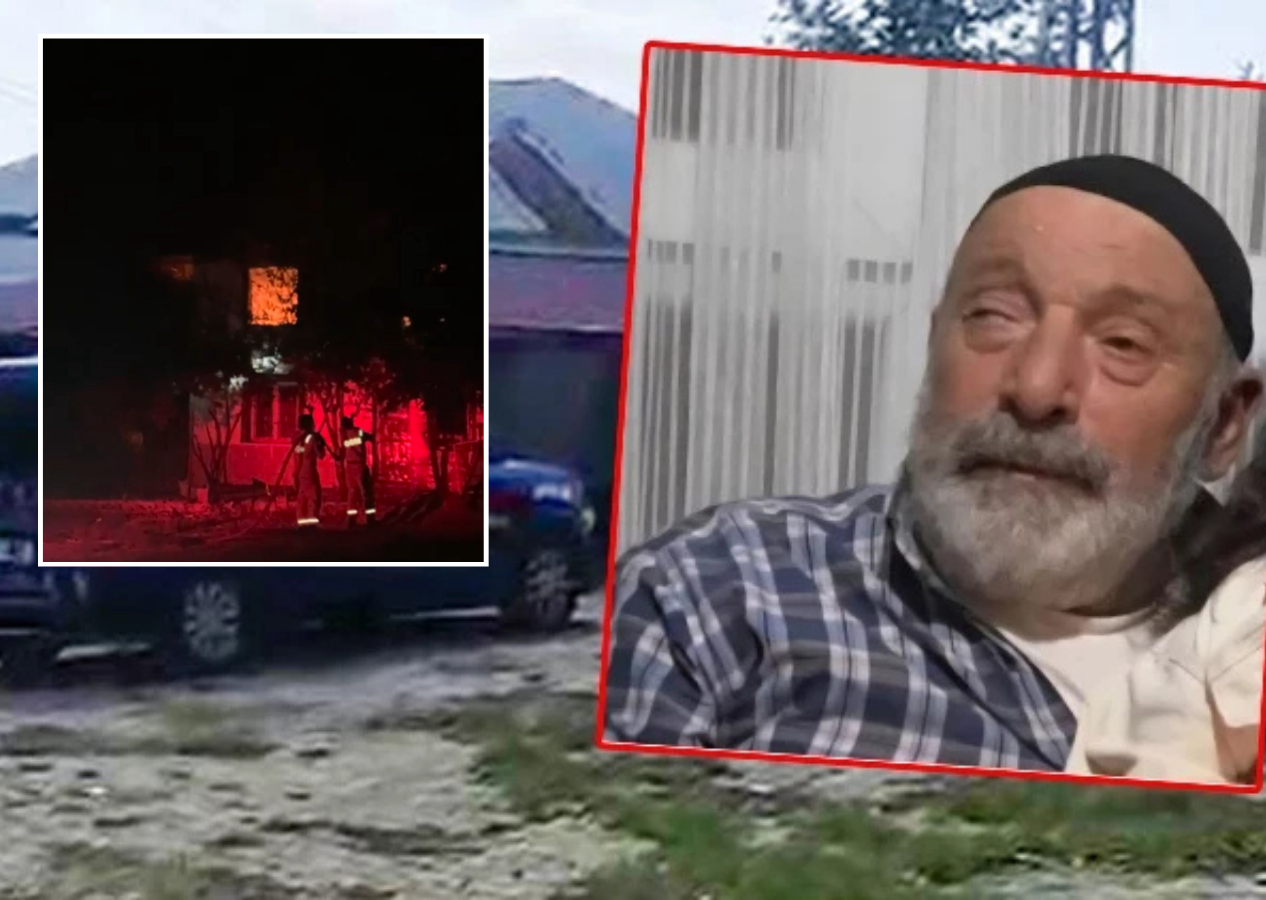 70 yaşındaki kiracısını 500 liralık şofben kavgasında sopa ve demir levyeyle öldüren öğretmenin evi cayır cayır yandı