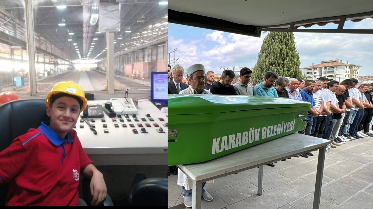 Hurda makinesinin altında kalan liseli Yağız Yıldız defnedildi, gözyaşları sel oldu