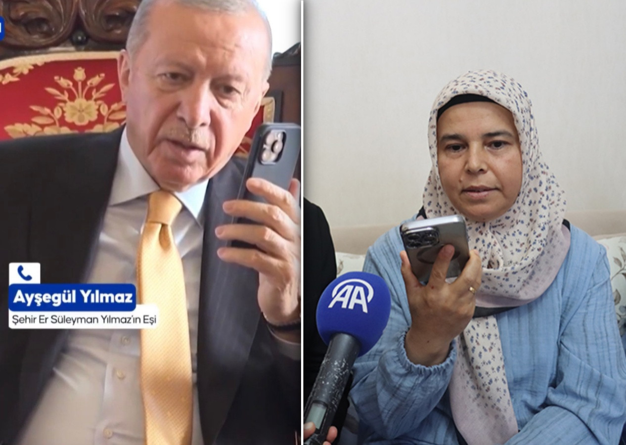 Cumhurbaşkanı Erdoğan, Hatay'daki şehit ailesini aradı! Şehit eşinden Terörsüz Türkiye sürecine destek: Artık başka aileler yanmasın!