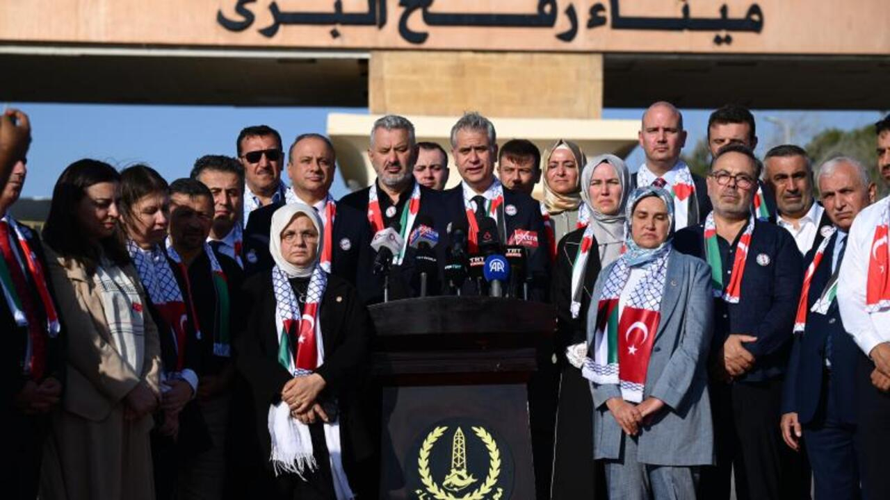 AK Parti heyeti Refah Sınır Kapısı'ndan tüm dünyaya seslendi: Gazze halkı yalnız değildir