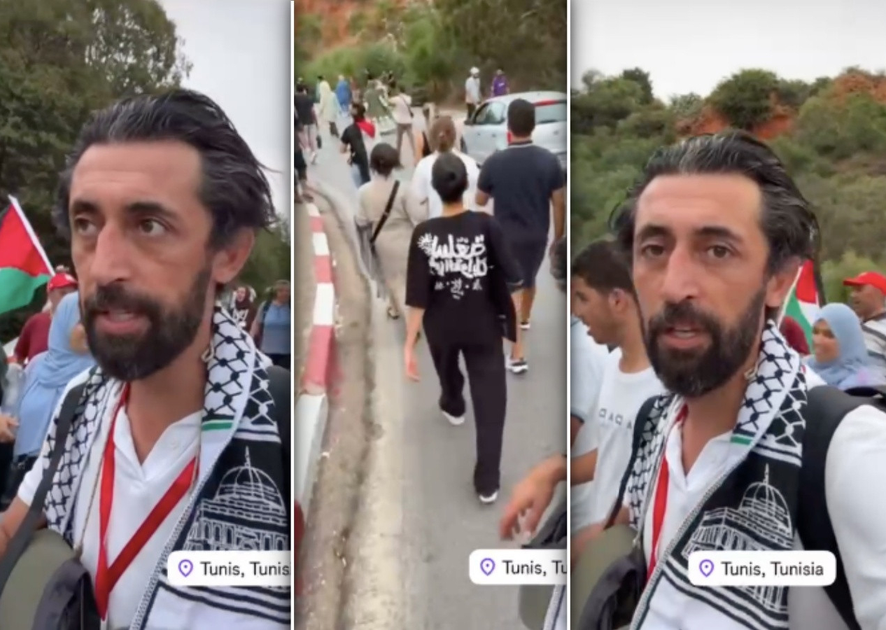 Tunus’tan Gazze yolculuğu başladı! Sumud Filosu'ndaki Mehmet Ercan, gemilere biniş anlarını paylaştı