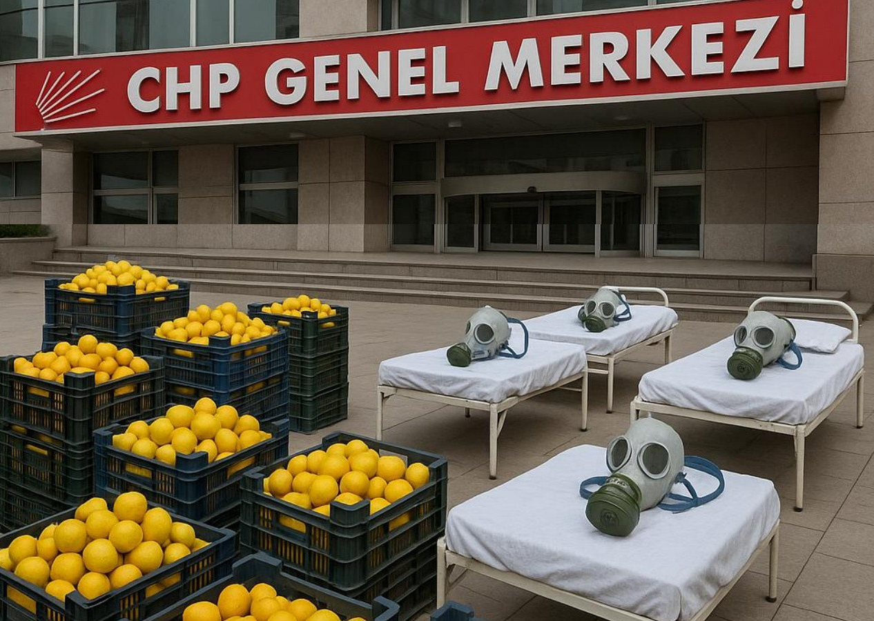 CHP'de 15 Eylül hazırlığı! Dikkat çeken iddia: Genel merkeze kasa kasa limon, gaz maskesi ve yatak getirildi