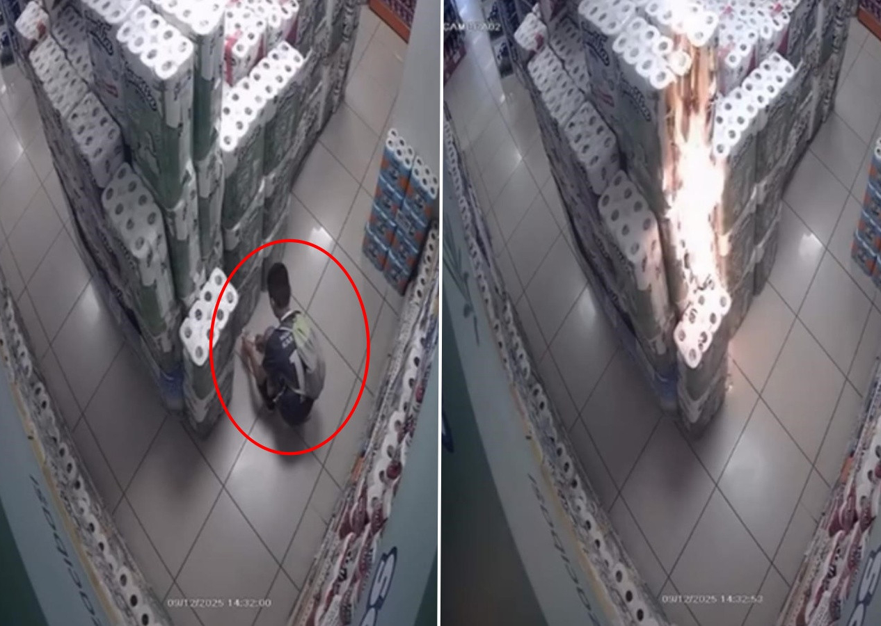 Bursa’da marketteki kağıt havluları tutuşturan çocuk devlet korumasına alındı! İlk vukuatı değilmiş!