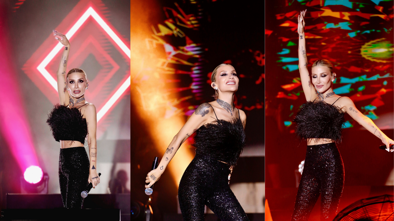 İrem Derici kafasındaki 40 dikişle sahneye çıktı