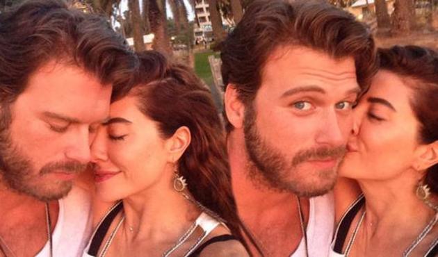 Kıvanç Tatlıtuğ'a eşi Başak Dizer'den romantik kutlama!