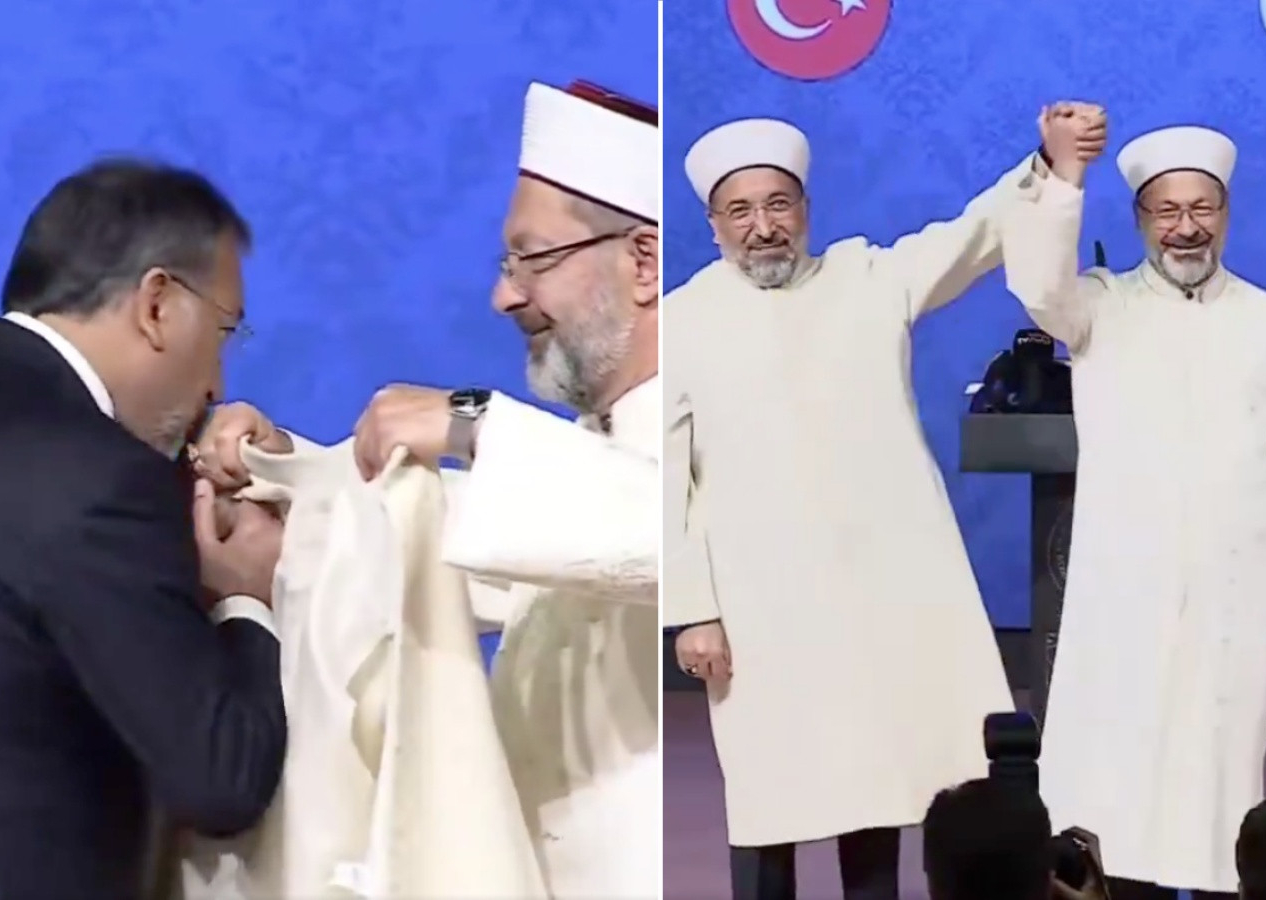 Diyanet İşleri Başkanlığı'nda devir teslim töreni! 8 yıllık Ali Erbaş dönemi sona erdi, Safi Arpaguş görevi devraldı