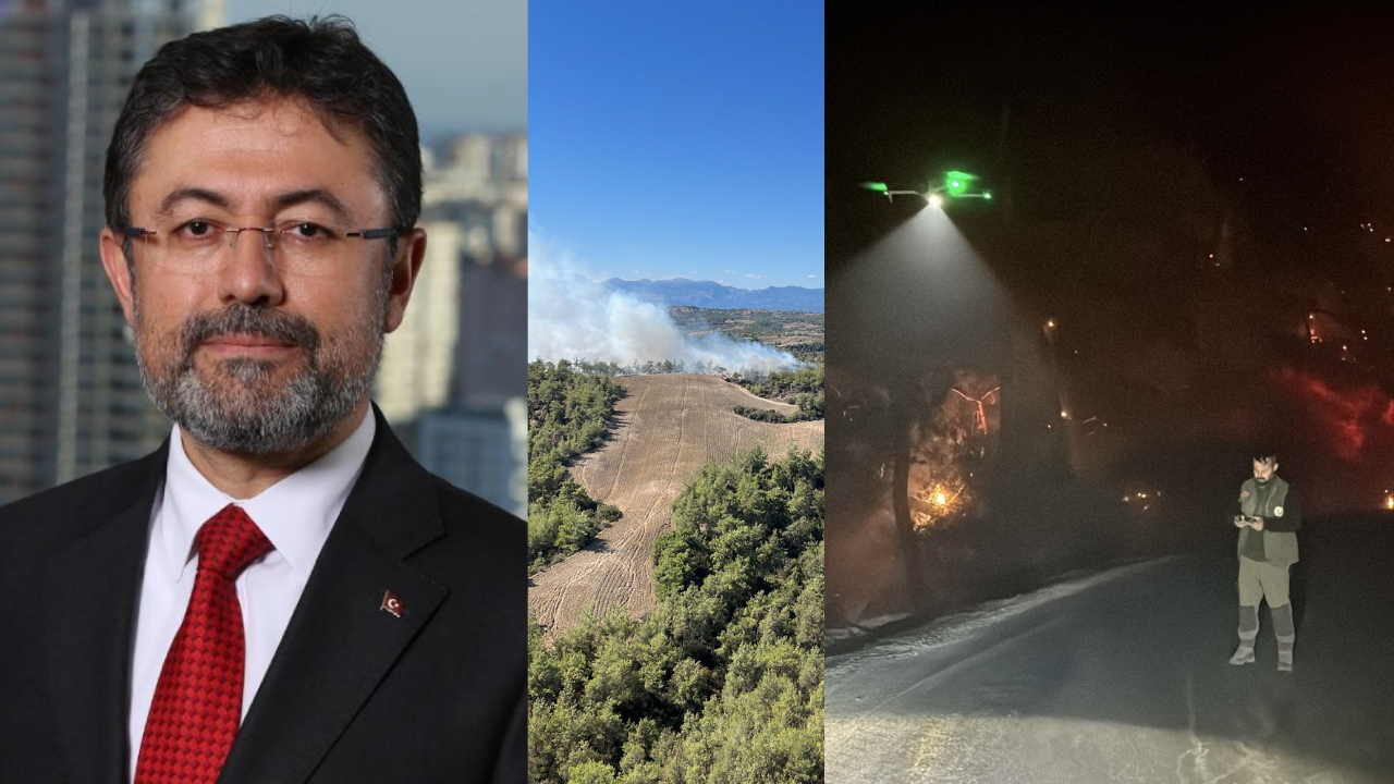 Bakan Yumaklı duyurdu: Yangınlarla mücadele gece gündüz sürüyor