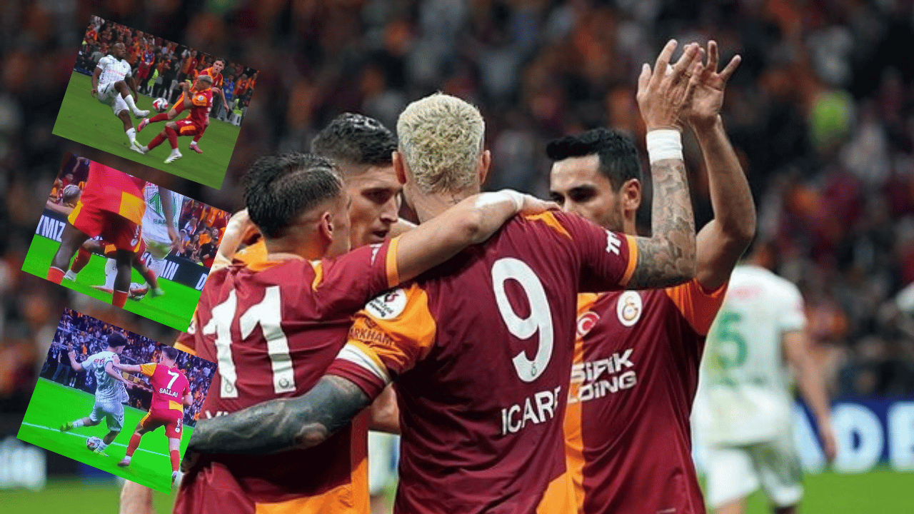 Galatasaray - Konyaspor maçı bitti, penaltı ve kırmızı kart tartışmaları bitmedi: Hakemler ikiye bölündü!