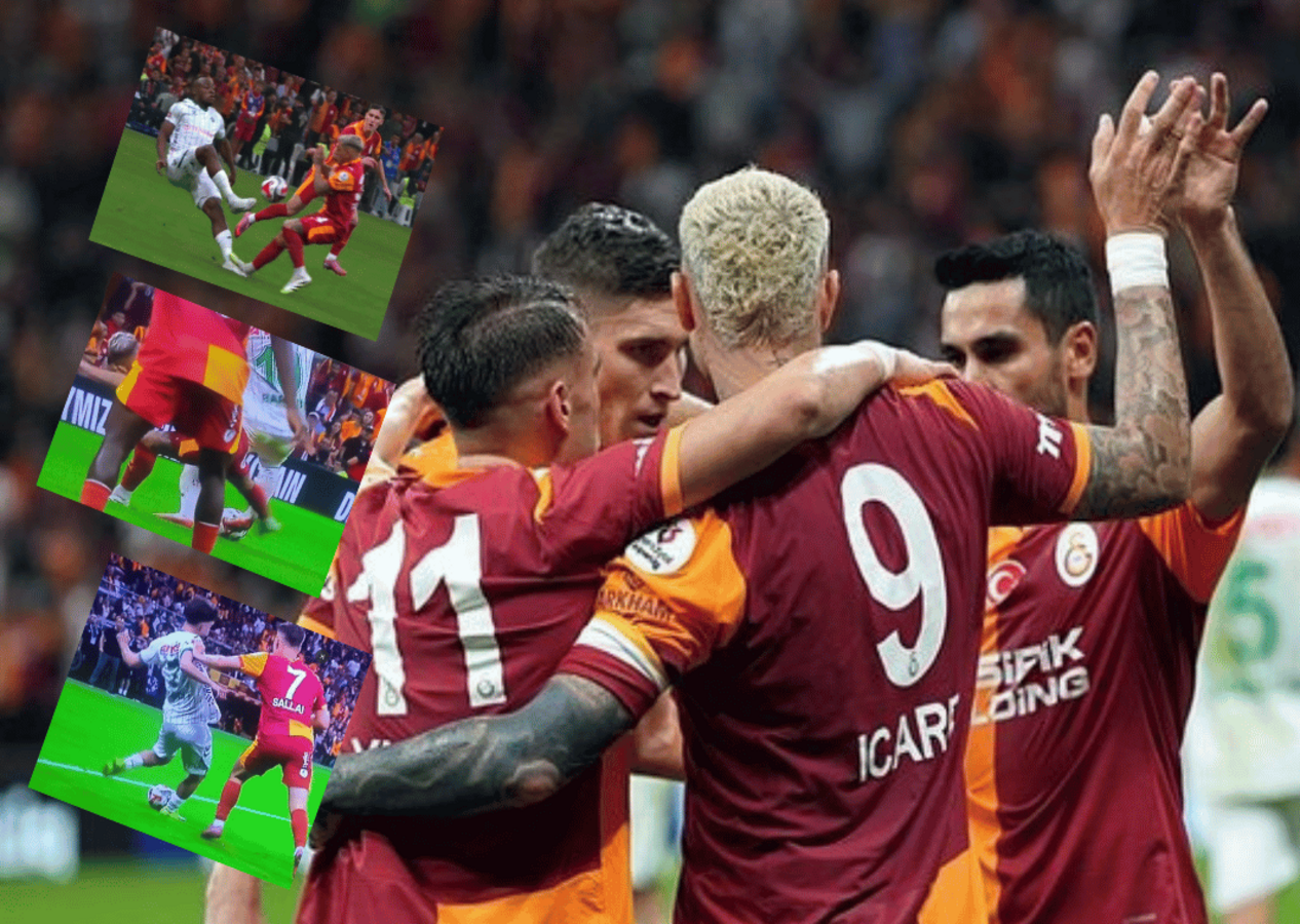 Galatasaray - Konyaspor maçı bitti, penaltı ve kırmızı kart tartışmaları bitmedi: Hakemler ikiye bölündü!