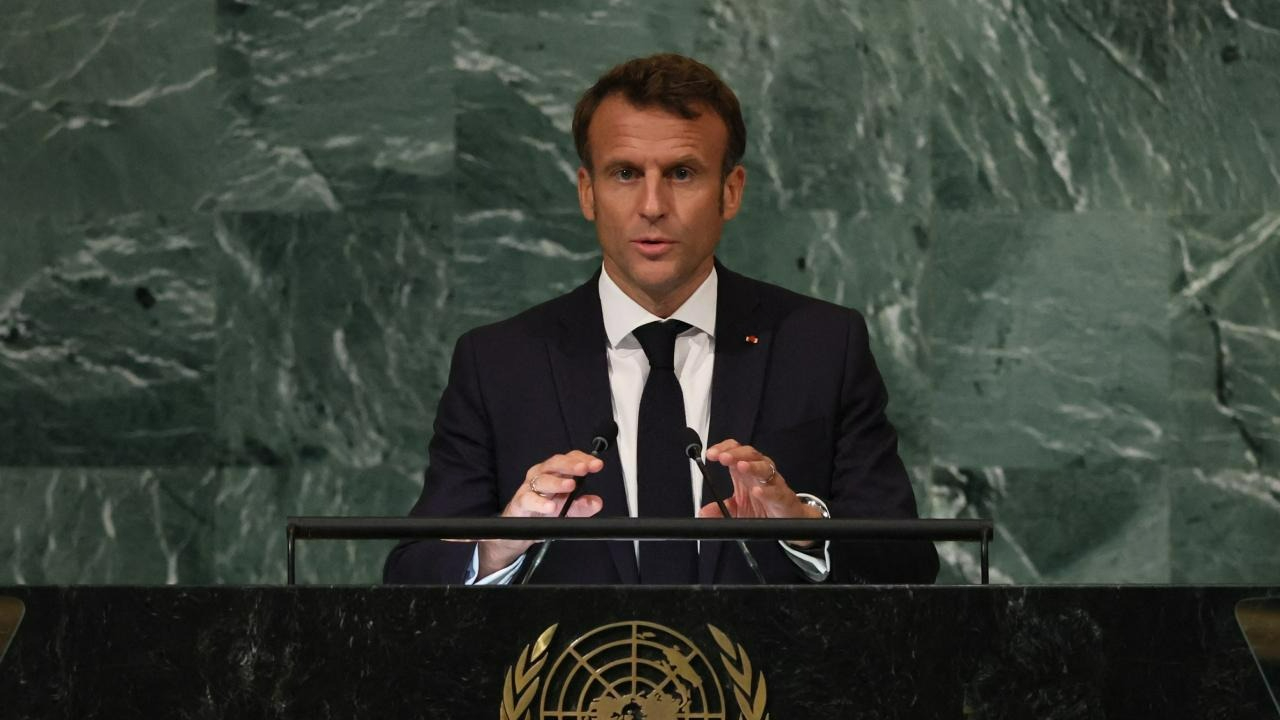 Macron'dan BM zirvesinde tarihi karar! Fransa Filistin Devleti'ni tanıdı!