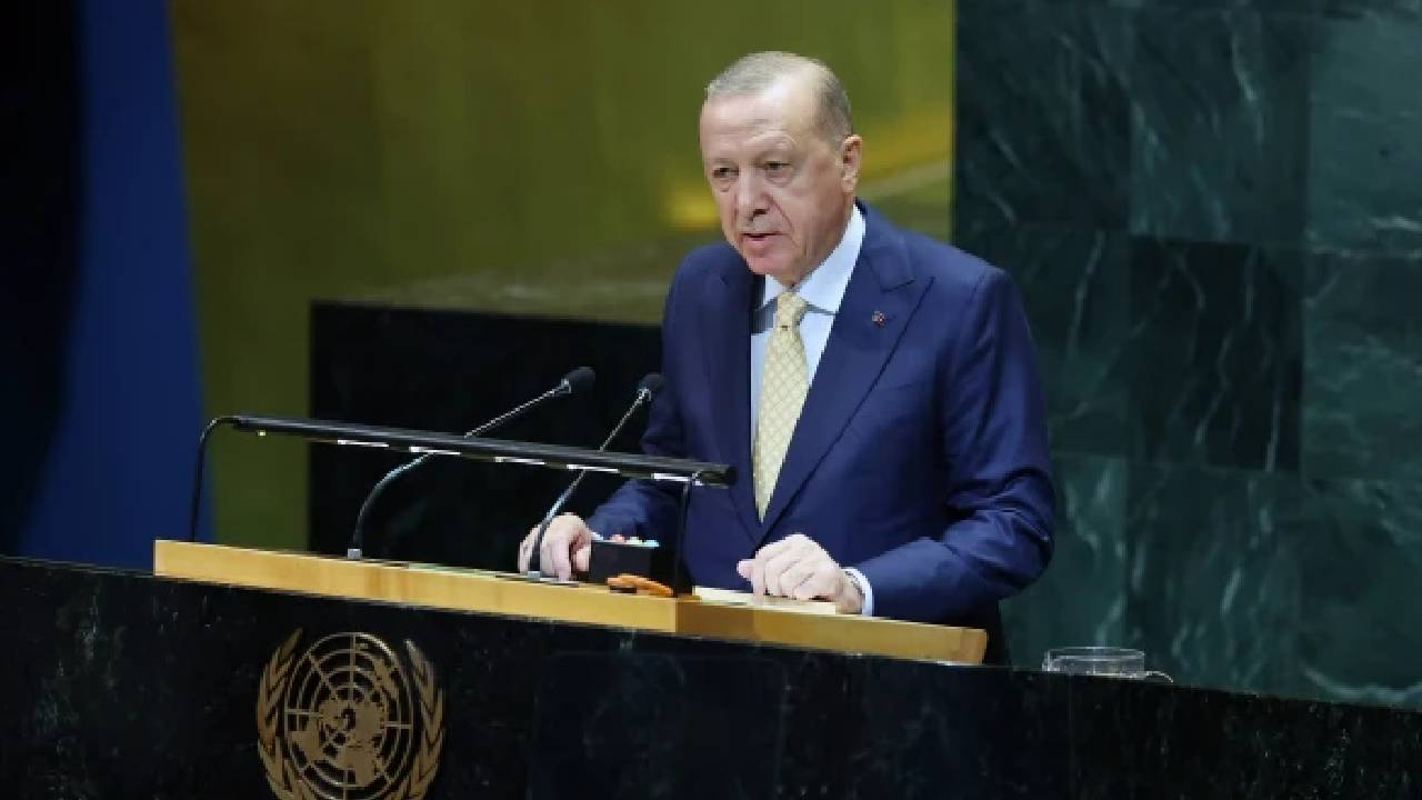Cumhurbaşkanı Erdoğan'dan BM konuşması sonrası dikkat çeken mesaj: Filistin’in BM’de tam üyeliğinin vakti gelmiştir