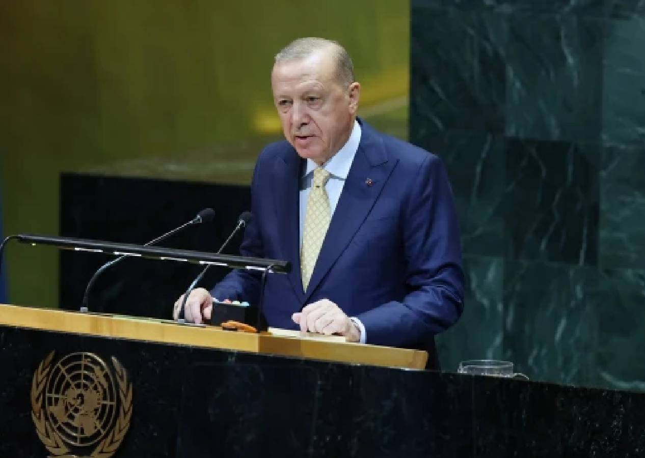 Cumhurbaşkanı Erdoğan'dan BM konuşması sonrası dikkat çeken mesaj: Filistin’in BM’de tam üyeliğinin vakti gelmiştir