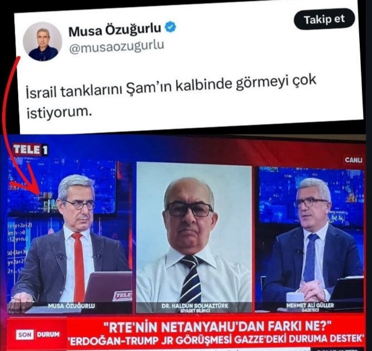 İsrail hayranlığı tescilli... TELE1 sunucusu Musa Özuğurlu’nun skandal geçmişi: İsrail tanklarını Şam’da görmek istedi!