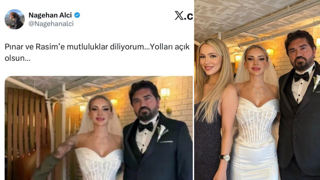 Nagehan Alçı’dan şaşırtan hamle: Rasim Ozan Kütahyalı’yı tebrik etti ama düğün fotoğrafından avukatı sildi