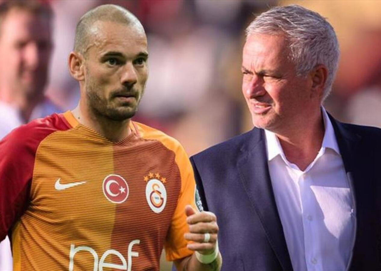 Wesley Sneijder, Jose Mourinho'yu hedef aldı! Fenerbahçeliler 'Helal olsun' dedi!