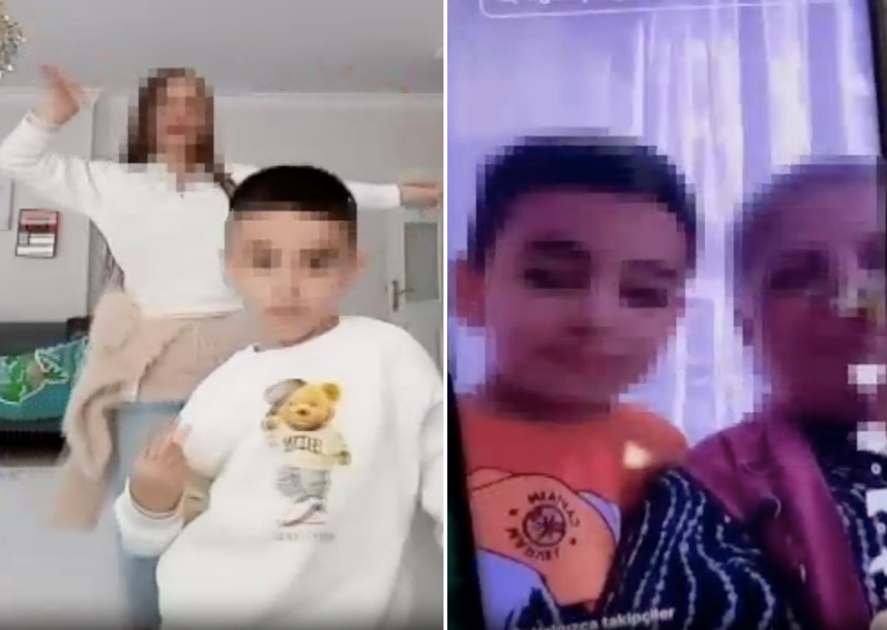 Yine TikTok yine skandal! Tırnaklarına oje sürdüğü oğlunu dans ettirdi! Baba velayet davası açtı...