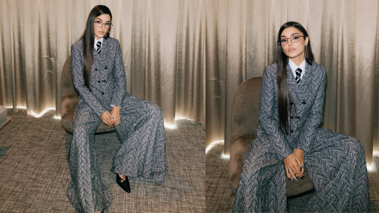 Hande Erçel, maskülen tarzıyla Milano Moda Haftası’na damga vurdu!