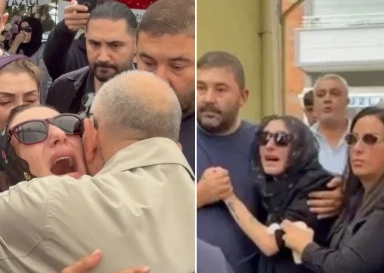 Arabeskin efsane sesi Güllü son yolculuğuna uğurlandı: Kızı Tuyan’ın feryadı yürekleri dağladı! "Annem gitti baba"